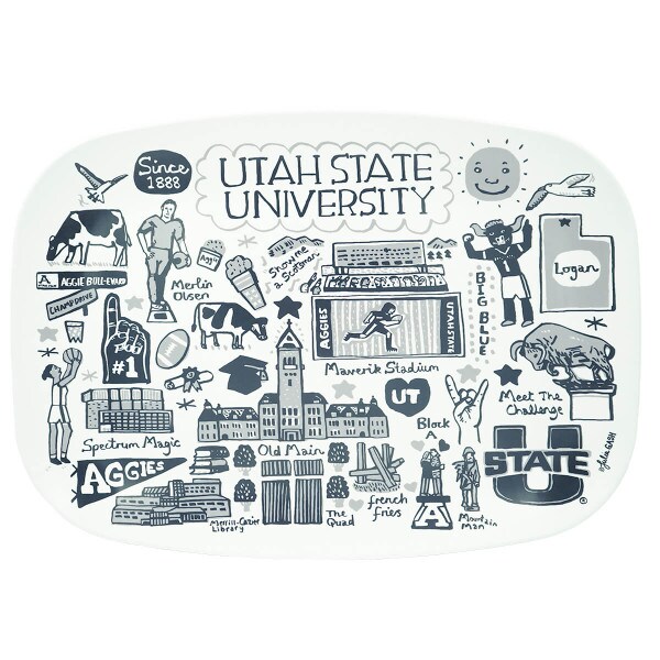 Julia Gash Utah State University 14" Melamine Plate